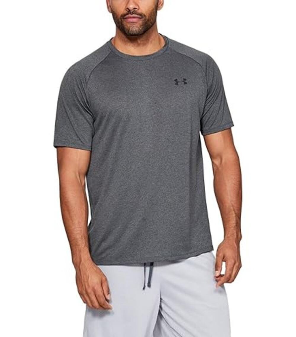 Under Armour Gray Short Sleeve Crew Neck Athletic T-Shirt Men's Size Medium